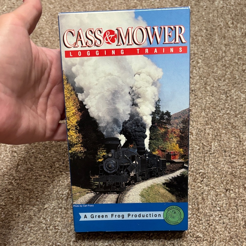 VHS Cass & Mower Logging Trains - Green Frog Production